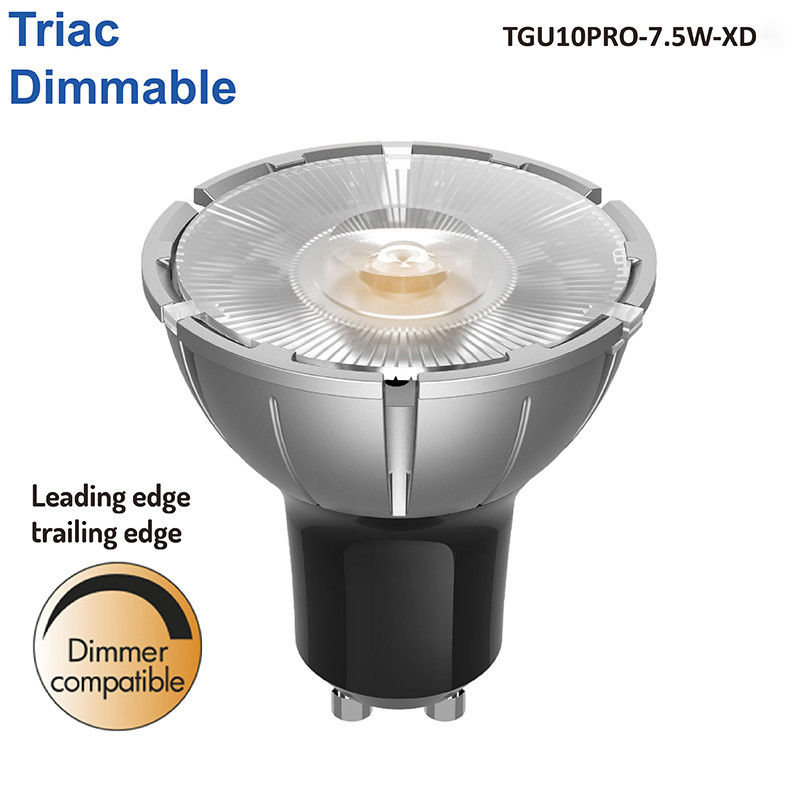 Teco Premium GU10 Pro Spotlight a LED dimmabile 7.5W 3000K Bianco caldo angolo di raggio stretto 10Degree