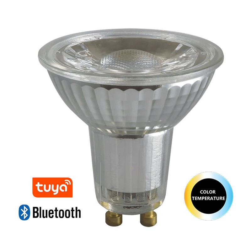 Teco WIFI Controllo Smart Low Watt Gu10 Lampade Tuya CCT Colore 5W Ra80 Dimmabile Lunga durata