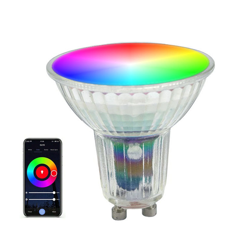 Tuya Zigbee GU10 lampadine a LED RGBCW Ra90 5 Watt Gu10 Led Spotlight 350 Lumen 230V