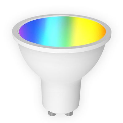 Faretto LED GU10 Smart con Flusso Luminoso 350 Lm e CCT 2700K-6500K-RGB