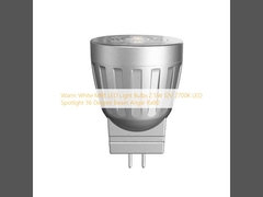 Lampadine a LED MR8 bianca calda 2.5W 12V 2700K Lampada riflettore a LED 36 gradi angolo di raggio Ra90