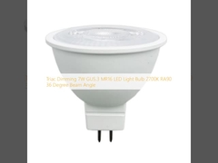 Triac Dimming 7W GU5.3 MR16 lampadina a LED 2700K RA90 36° angolo di raggio
